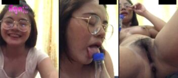 สาวแว่น Onlyfans โชว์หีด้วยขวดเป๊ปซี่ยาว 10 นาทีเต็ม คลิปหลุด