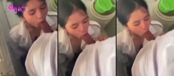คลิปโป๊ คลิปหลุดนักเรียน สาวลาวหัดอมควย โม๊คควยในห้องน้ำโรงเรียน XXX คลิปนี้เด็ดมาก ดูฟรี