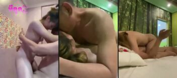 คลิปหลุดครู หนุ่มวัยกลางคนขับรถจากกรุงเทพมาเย็ดสาวคุยกันเกือบเดือน เย็ดห้องพักไปคุยไป